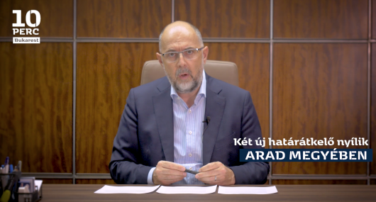 Kelemen Hunor a 10 perc Bukarest 8. adásában az aradi határátkelők megnyitásáról Kelemen Hunor a 10 perc Bukarest 8. adásában az aradi határátkelők megnyitásáról